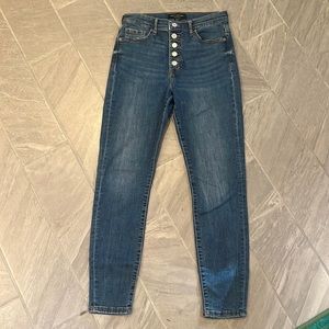 Banana Republic Button Fly High Rise Skinny 26